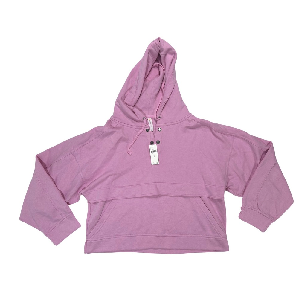 Anthropologie Daily Practice‎ Henley Sweatshirt Pink Size Medium NWT
